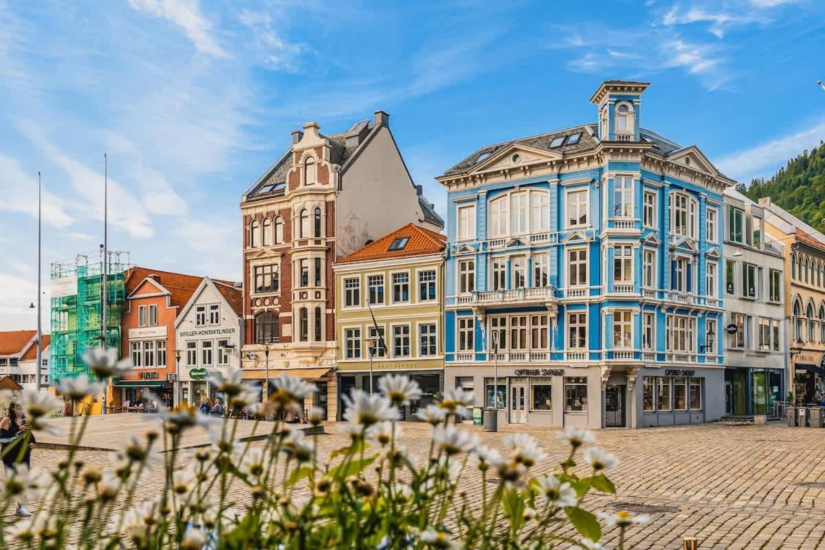 Dinbnb Apartments I 350M To Bryggen I Renovated 2023 I Quiet Top Apart Bergen Exterior foto